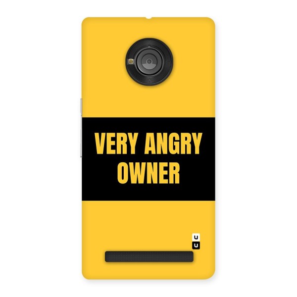 Angry Owner Back Case for Yuphoria