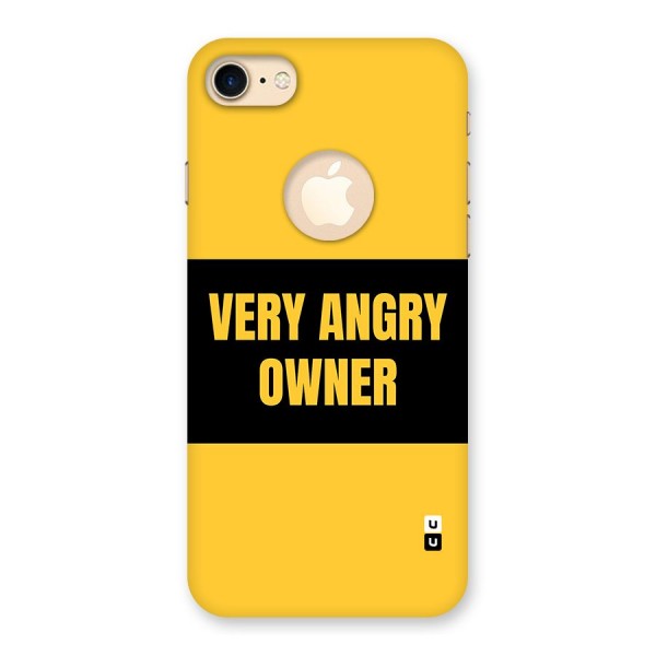 Angry Owner Back Case for iPhone 8 Logo Cut