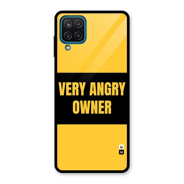 Angry Owner Glass Back Case for Galaxy A12