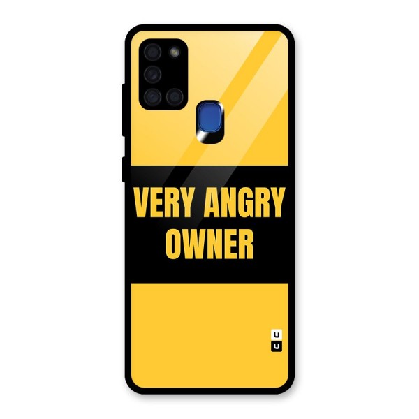 Angry Owner Glass Back Case for Galaxy A21s