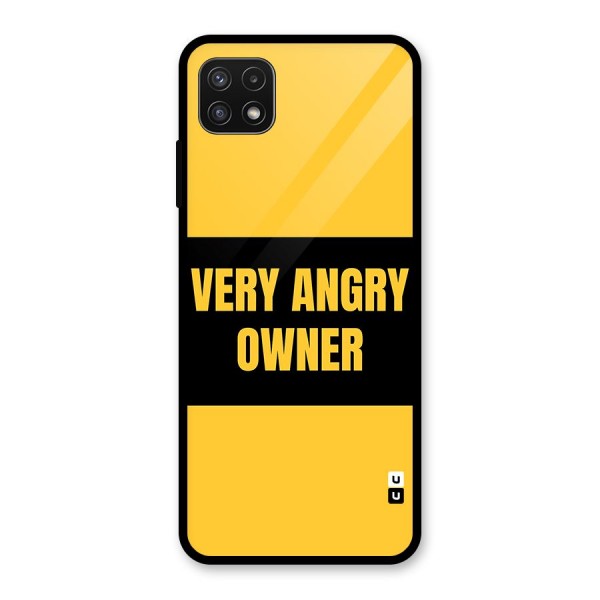 Angry Owner Glass Back Case for Galaxy A22 5G