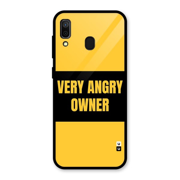 Angry Owner Glass Back Case for Galaxy A30