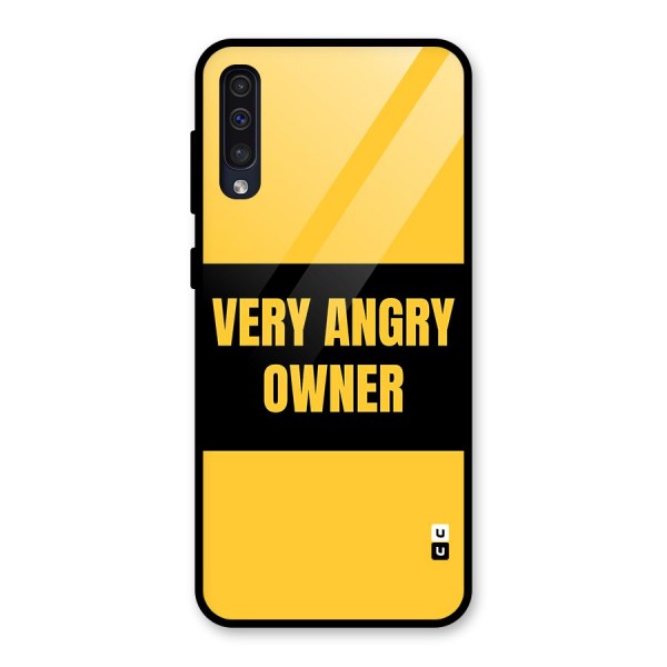 Angry Owner Glass Back Case for Galaxy A50s