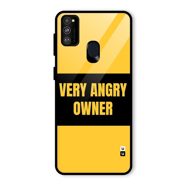 Angry Owner Glass Back Case for Galaxy M21