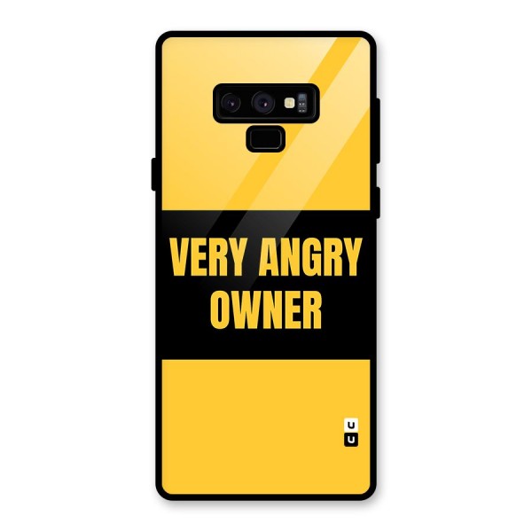 Angry Owner Glass Back Case for Galaxy Note 9