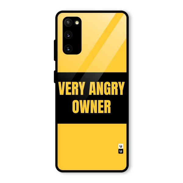 Angry Owner Glass Back Case for Galaxy S20 FE 5G