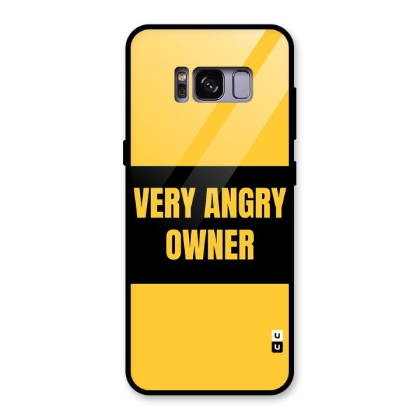 Angry Owner Glass Back Case for Galaxy S8