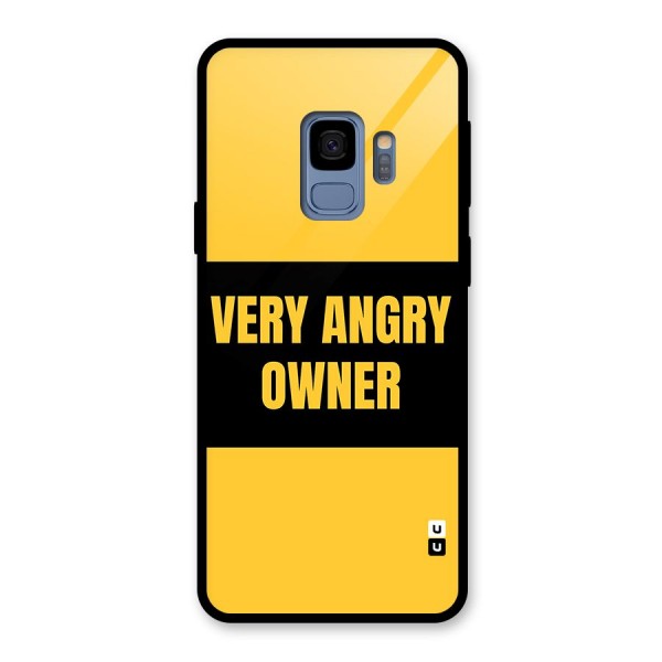 Angry Owner Glass Back Case for Galaxy S9