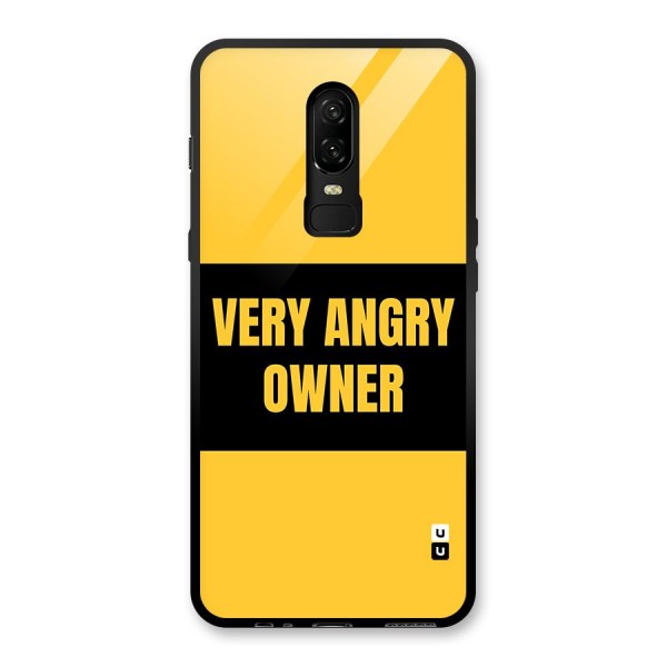 Angry Owner Glass Back Case for OnePlus 6