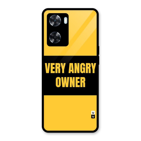 Angry Owner Glass Back Case for Oppo A77s