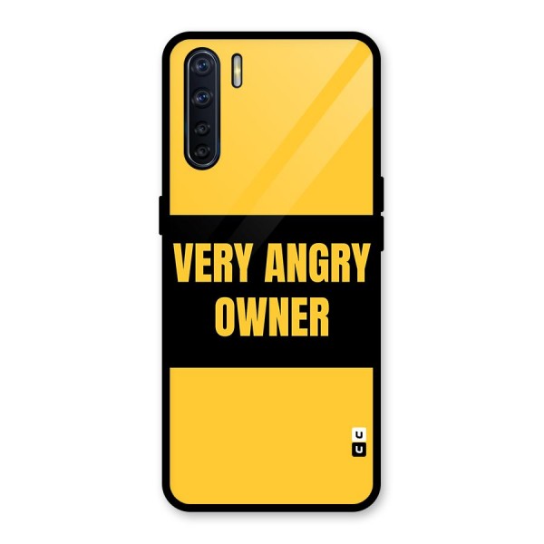 Angry Owner Glass Back Case for Oppo F15