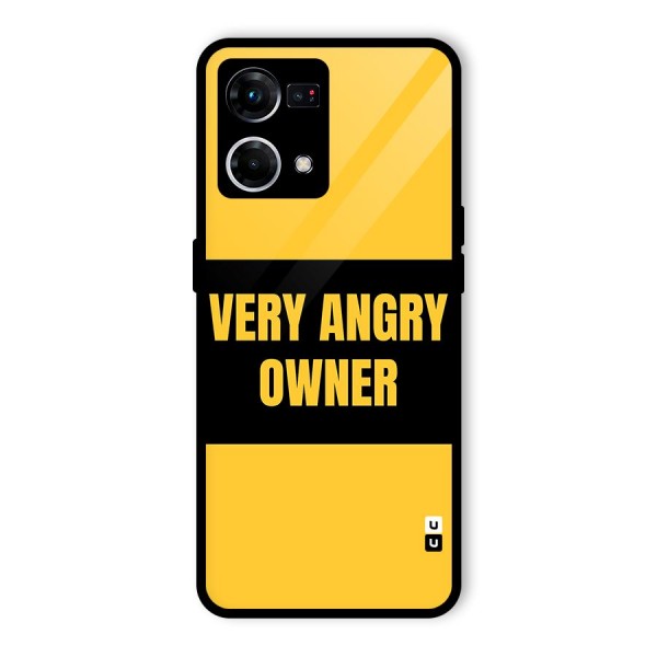 Angry Owner Glass Back Case for Oppo F21 Pro 4G