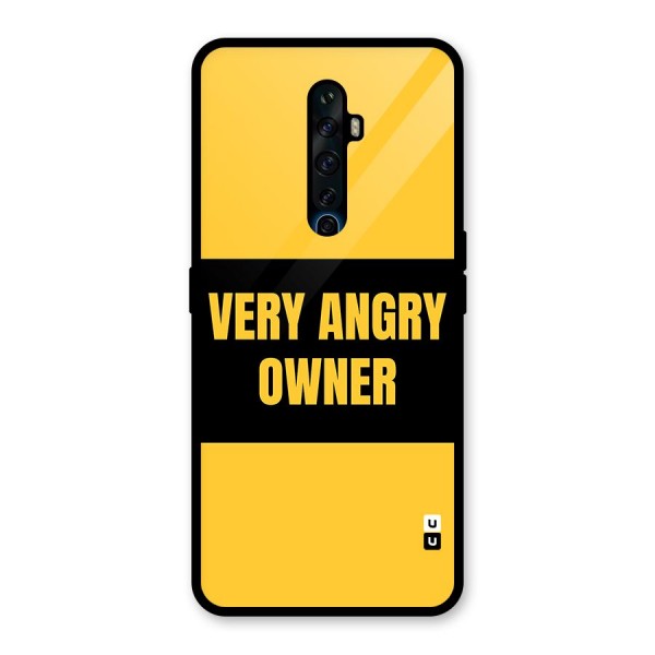 Angry Owner Glass Back Case for Oppo Reno2 Z