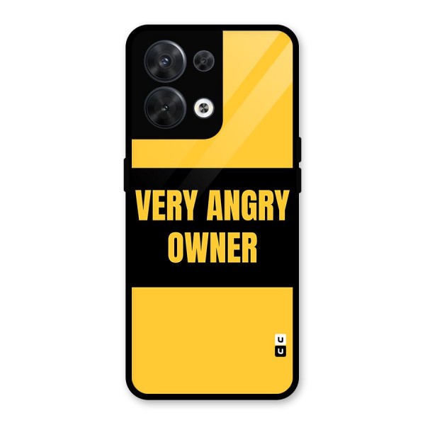 Angry Owner Glass Back Case for Oppo Reno8 5G