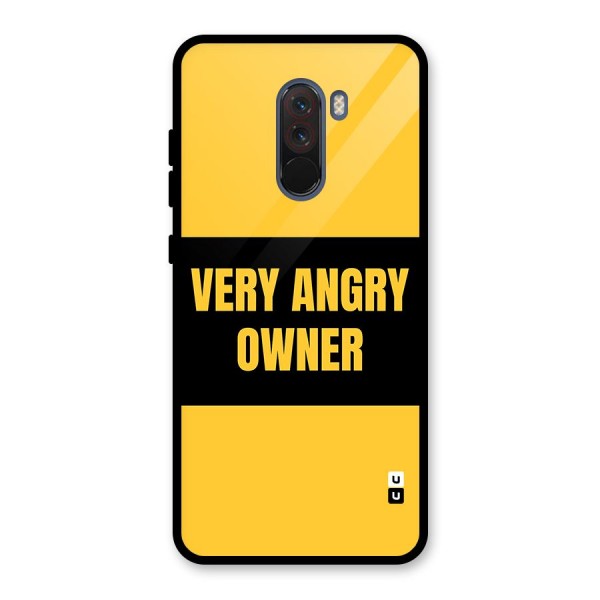 Angry Owner Glass Back Case for Poco F1