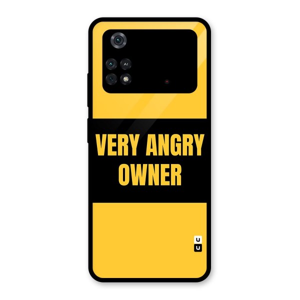 Angry Owner Glass Back Case for Poco M4 Pro 4G