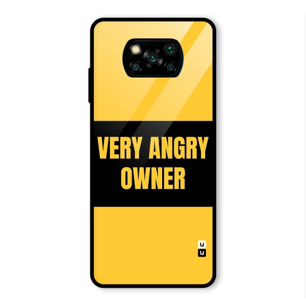 Angry Owner Glass Back Case for Poco X3 Pro