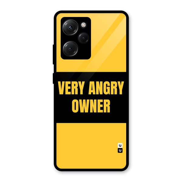 Angry Owner Glass Back Case for Poco X5 Pro