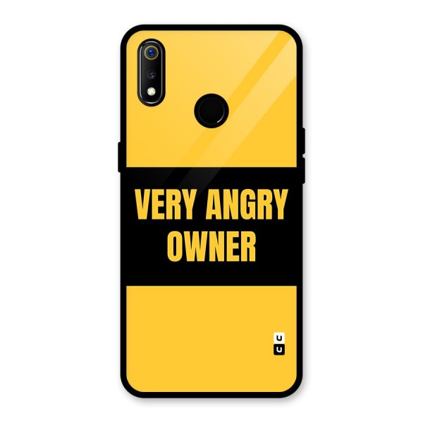 Angry Owner Glass Back Case for Realme 3