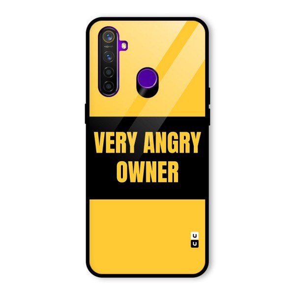 Angry Owner Glass Back Case for Realme 5 Pro