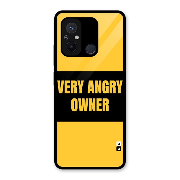 Angry Owner Glass Back Case for Redmi 12C