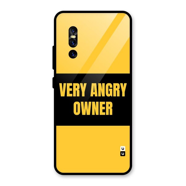 Angry Owner Glass Back Case for Vivo V15 Pro