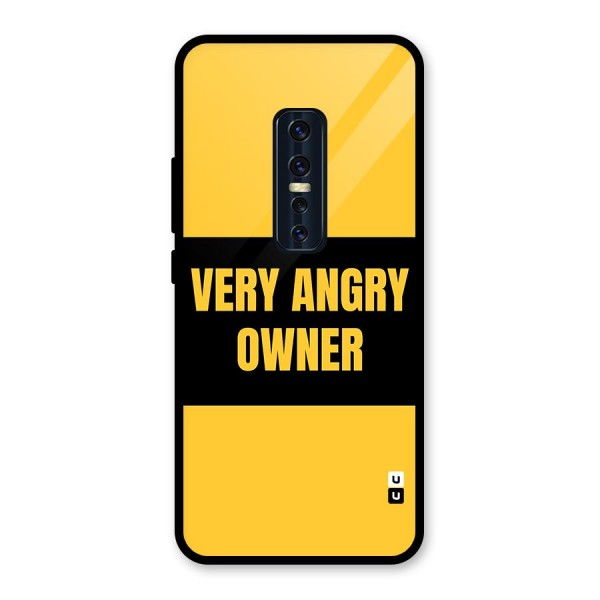 Angry Owner Glass Back Case for Vivo V17 Pro