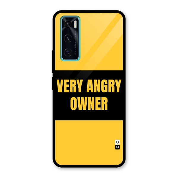 Angry Owner Glass Back Case for Vivo V20 SE