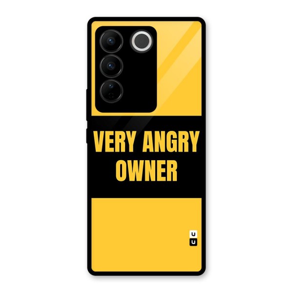 Angry Owner Glass Back Case for Vivo V27