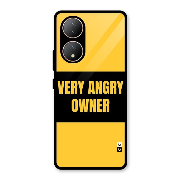 Angry Owner Glass Back Case for Vivo Y100A