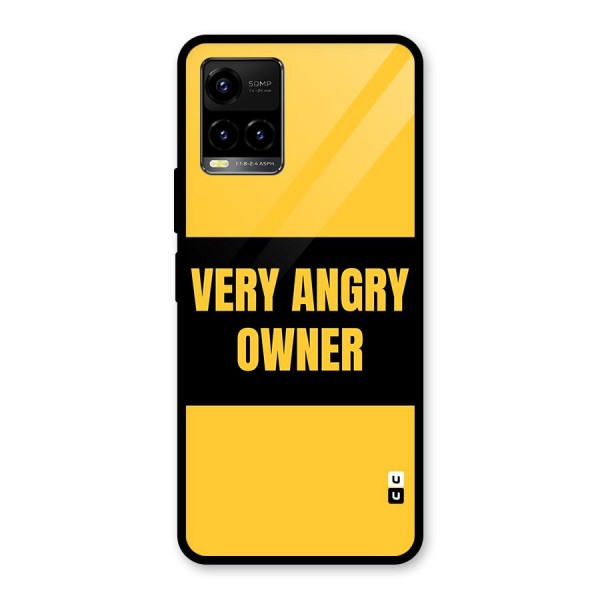 Angry Owner Glass Back Case for Vivo Y21A