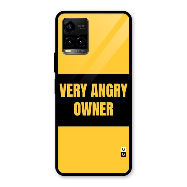 Angry Owner Glass Back Case for Vivo Y21T
