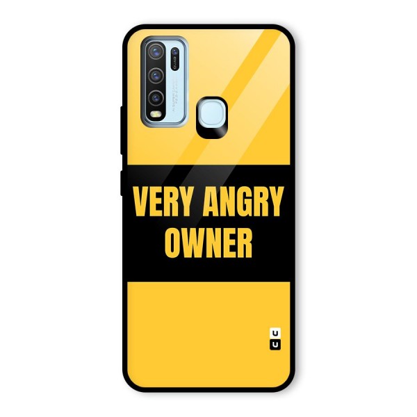 Angry Owner Glass Back Case for Vivo Y30