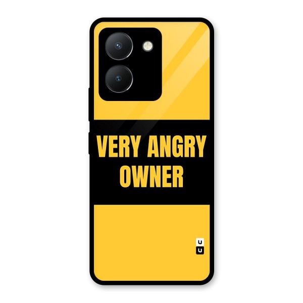 Angry Owner Glass Back Case for Vivo Y36