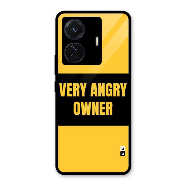 Angry Owner Glass Back Case for Vivo iQOO Z6 Pro