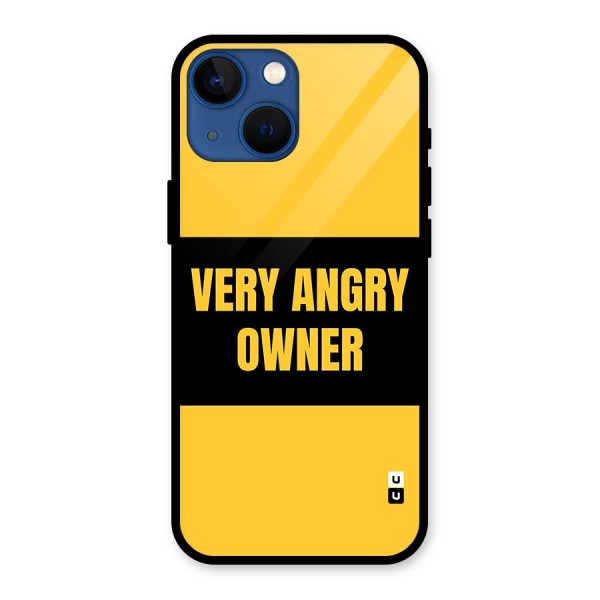 Angry Owner Glass Back Case for iPhone 13 Mini