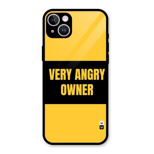 Angry Owner Glass Back Case for iPhone 14 Plus