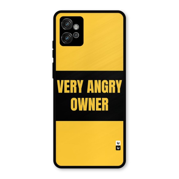 Angry Owner Metal Back Case for Moto G32