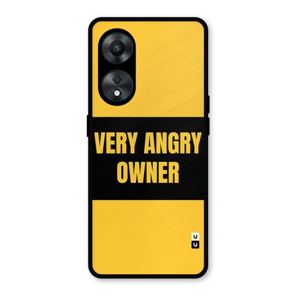 Angry Owner Metal Back Case for Oppo A78