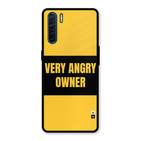 Angry Owner Metal Back Case for Oppo F15