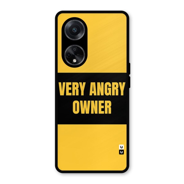 Angry Owner Metal Back Case for Oppo F23