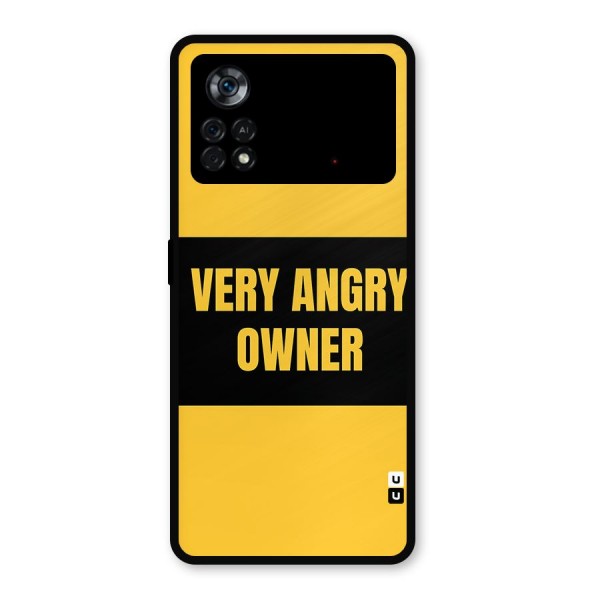 Angry Owner Metal Back Case for Poco X4 Pro 5G