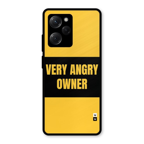 Angry Owner Metal Back Case for Poco X5 Pro