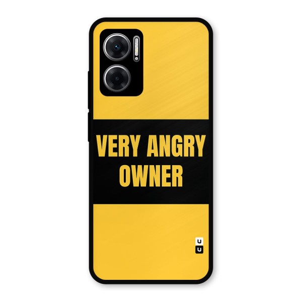 Angry Owner Metal Back Case for Redmi 11 Prime 5G