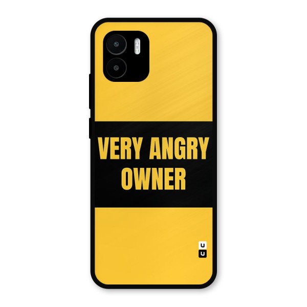 Angry Owner Metal Back Case for Redmi A1