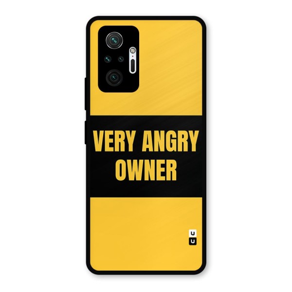 Angry Owner Metal Back Case for Redmi Note 10 Pro