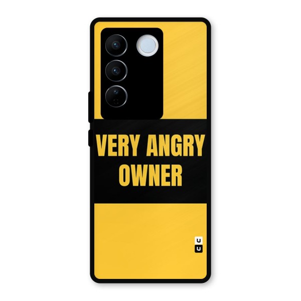 Angry Owner Metal Back Case for Vivo V27 Pro