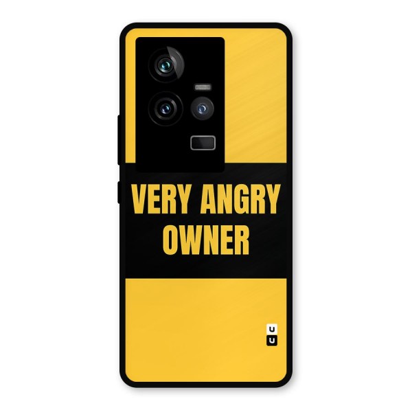 Angry Owner Metal Back Case for iQOO 11 5G