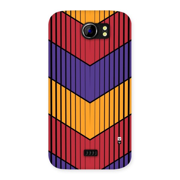 Angular Stripes Back Case for Canvas 2 A110