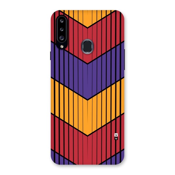 Angular Stripes Back Case for Galaxy A20s